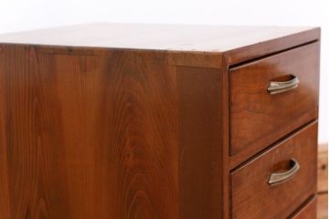 レトロ家具　昭和レトロ 引き出し3杯のアンティーク小引き出し　