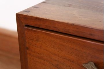 レトロ家具　昭和レトロ 引き出し3杯のアンティーク小引き出し　