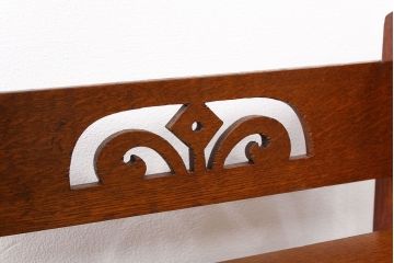 アンティーク家具　アンティーク 古いナラ材の上質な本立て