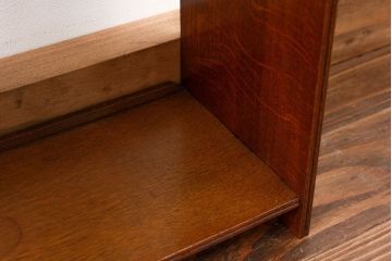 アンティーク家具　アンティーク 古いナラ材の上質な本立て