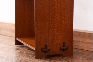 アンティーク家具　アンティーク 古いナラ材の上質な本立て