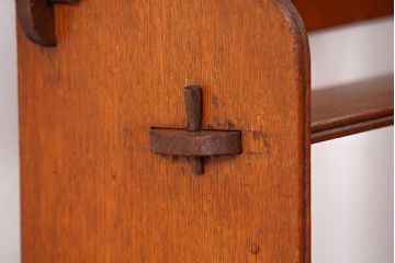 アンティーク家具　アンティーク 古いナラ材の上質な本立て