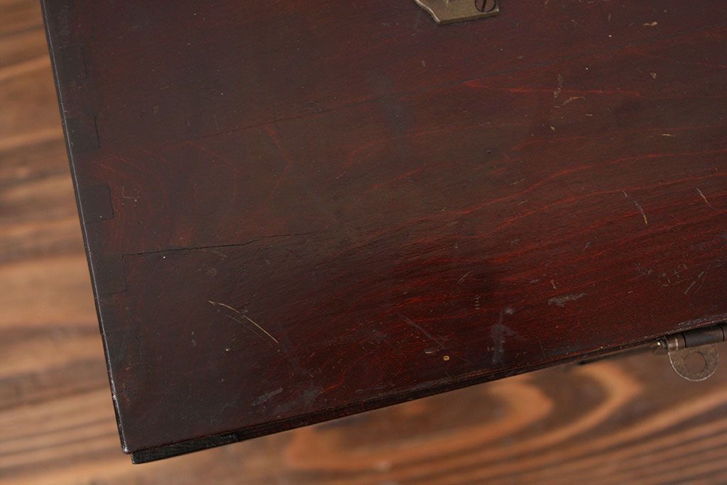 レトロ家具　昭和レトロ 珍品　歯医者さんの古い往診箱(小引き出し)