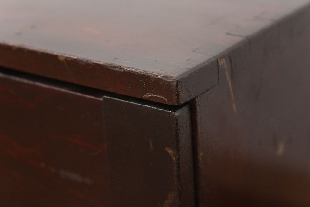 レトロ家具　昭和レトロ 珍品　歯医者さんの古い往診箱(小引き出し)