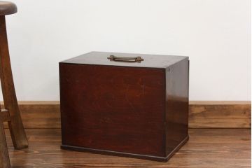 レトロ家具　昭和レトロ 珍品　歯医者さんの古い往診箱(小引き出し)