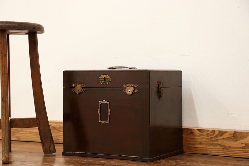 アンティーク家具　アンティーク 歯医者さんの古い往診箱(小引き出し、裁縫箱)