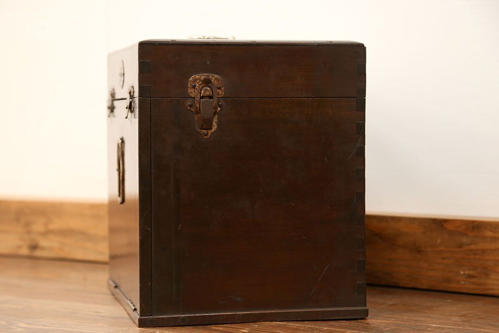 アンティーク家具　アンティーク 歯医者さんの古い往診箱(小引き出し、裁縫箱)