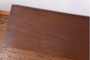 アンティーク家具　アンティーク 天板一枚板　使い込まれた古材天板の鉄脚センターテーブル(2)(ベンチ、長椅子、長イス)