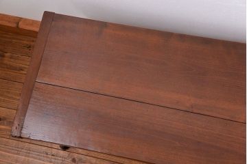 アンティーク家具　アンティーク 使い込まれた古材天板の鉄脚センターテーブル(1)(机、ベンチ、長椅子)