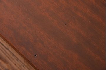 和製アンティーク　天板一枚板　使い込まれた古材天板の鉄脚テーブル(作業台、センターテーブル、店舗什器)(R-013467)