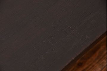 アンティーク家具　アンティーク 天板一枚板　使い込まれた古材天板の鉄脚センターテーブル(7)(ベンチ、長椅子、長イス)