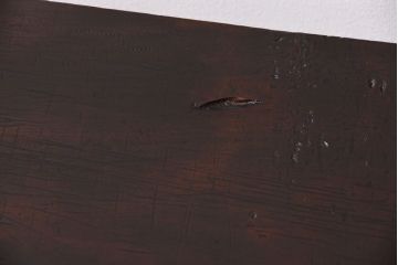 アンティーク家具　アンティーク 天板一枚板　使い込まれた古材天板の鉄脚センターテーブル(7)(ベンチ、長椅子、長イス)