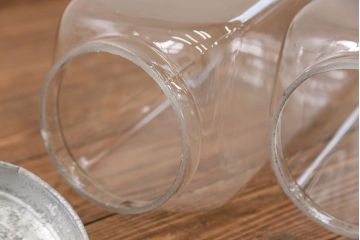 アンティーク雑貨　昭和レトロ 古い六連菓子瓶(ビン)