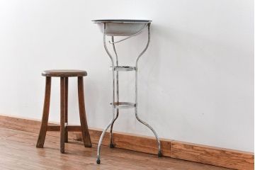 アンティーク雑貨　アンティーク 古いホーロー洗面器(1)(シンク、手洗いスタンド)