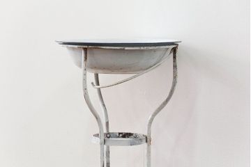 アンティーク雑貨　アンティーク 古いホーロー洗面器(1)(シンク、手洗いスタンド)