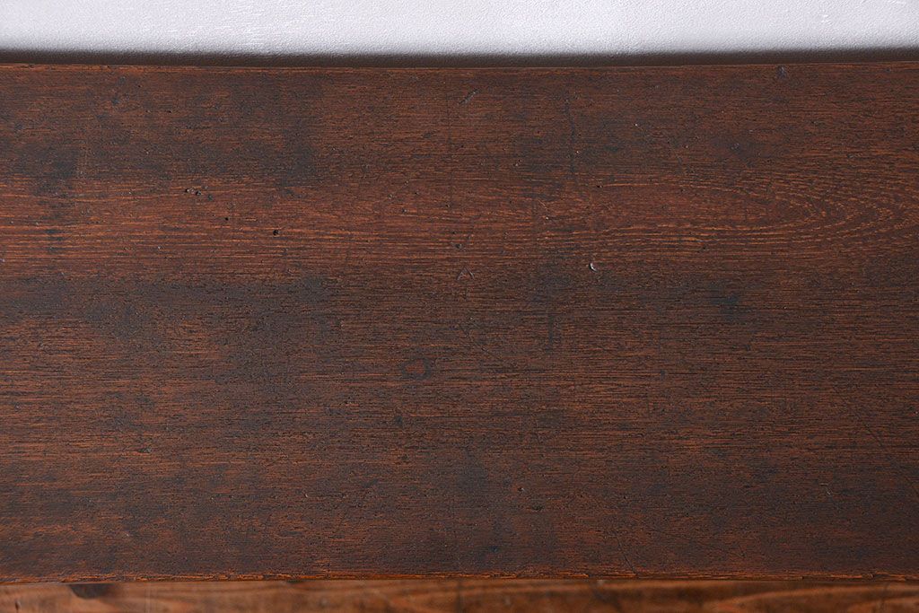 レトロ家具　昭和レトロ 古い木のシンプルなサイドテーブル(コンソールテーブル、机、作業台)