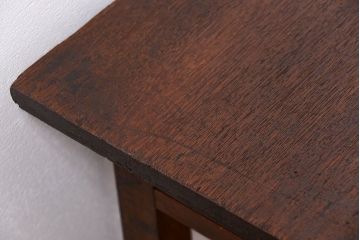 レトロ家具　昭和レトロ 古い木のシンプルなサイドテーブル(コンソールテーブル、机、作業台)