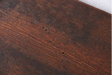 レトロ家具　昭和レトロ 古い木のシンプルなサイドテーブル(コンソールテーブル、机、作業台)