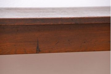 レトロ家具　昭和レトロ 古い木のシンプルなサイドテーブル(コンソールテーブル、机、作業台)