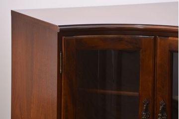 中古　カリモク　コロニアルコーナーサイドボード　定価約10万円(コーナーラック、TVボード、TV台)