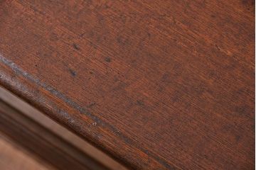 アンティーク家具　アンティーク 古いタバコ屋の小振りな横長ガラスケース(収納棚、ローボード、飾り棚)