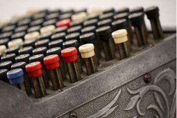 アンティーク雑貨　ジャンク品 アンティーク ブラント社製 小ぶりなキャッシャー(レジスター)