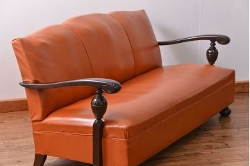 レトロ家具　昭和レトロ 1960年代　ポップな3Pソファ