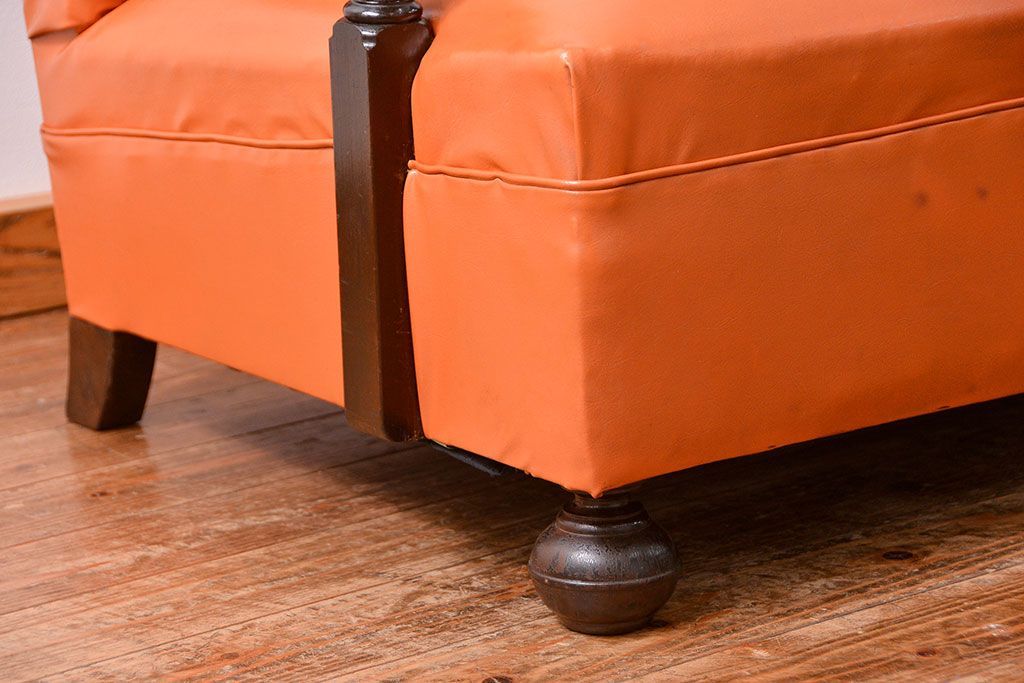 レトロ家具　昭和レトロ 1960年代　ポップな3Pソファ