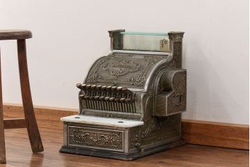 アンティーク雑貨　1900年頃 アメリカ ナショナル社製 アンティークレジスター(キャッシャー)