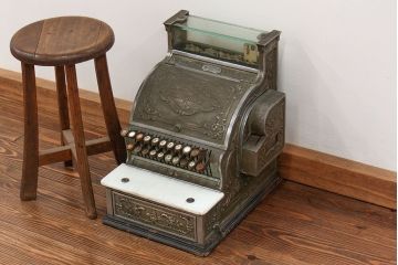 アンティーク雑貨　1900年頃 アメリカ ナショナル社製 アンティークレジスター(キャッシャー)