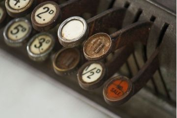 アンティーク雑貨　1900年頃 アメリカ ナショナル社製 アンティークレジスター(キャッシャー)
