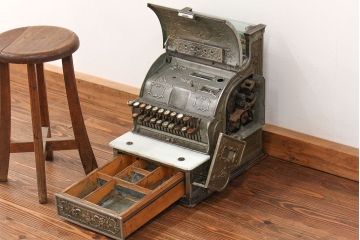アンティーク雑貨　1900年頃 アメリカ ナショナル社製 アンティークレジスター(キャッシャー)