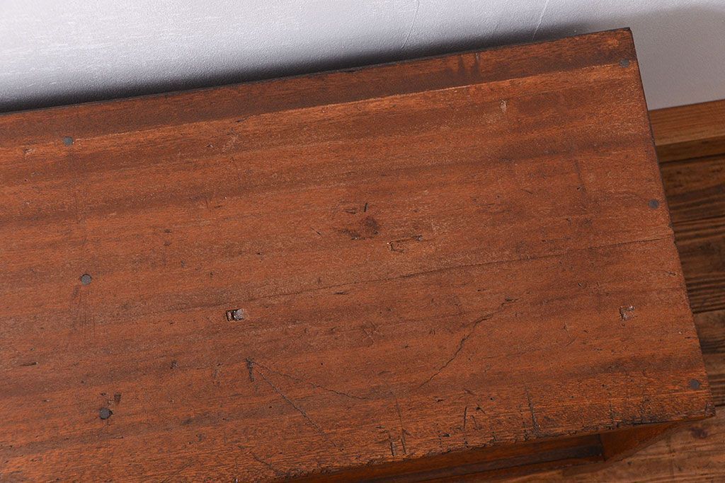 昭和レトロ ラフジュ工房オリジナル　引き出し付きテレビボード(TVボード、ローボード)