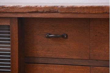 昭和レトロ ラフジュ工房オリジナル　引き出し付きテレビボード(TVボード、ローボード)