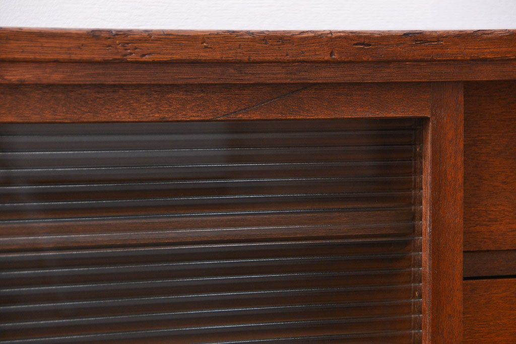 昭和レトロ ラフジュ工房オリジナル　引き出し付きテレビボード(TVボード、ローボード)