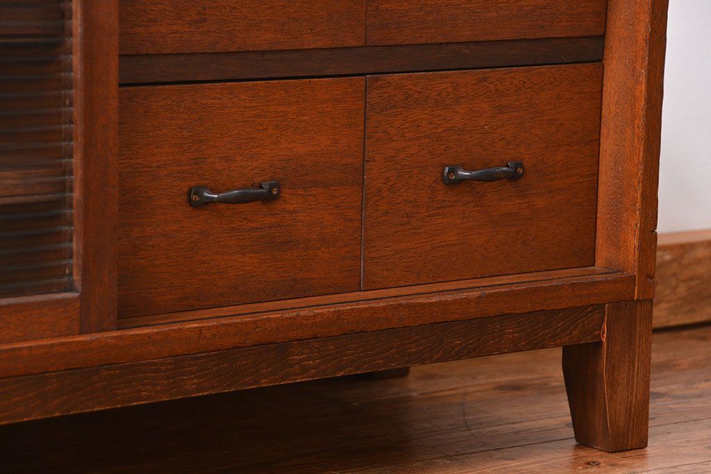 昭和レトロ ラフジュ工房オリジナル　引き出し付きテレビボード(TVボード、ローボード)