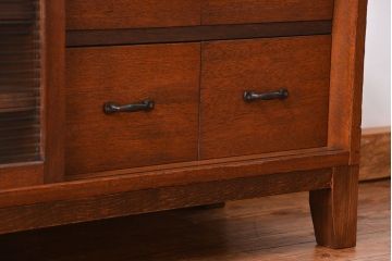 昭和レトロ ラフジュ工房オリジナル　引き出し付きテレビボード(TVボード、ローボード)