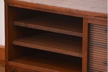 昭和レトロ ラフジュ工房オリジナル　引き出し付きテレビボード(TVボード、ローボード)