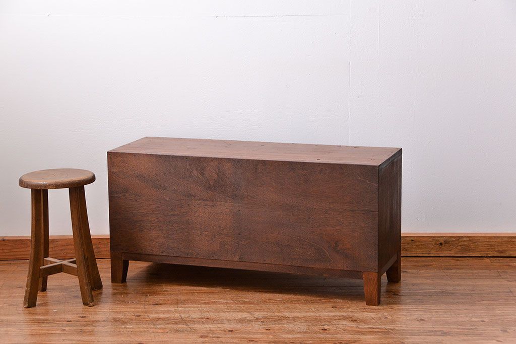 昭和レトロ ラフジュ工房オリジナル　引き出し付きテレビボード(TVボード、ローボード)