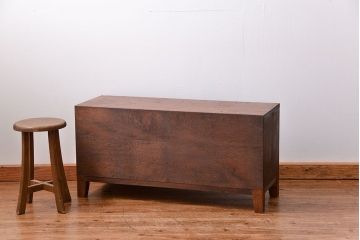 昭和レトロ ラフジュ工房オリジナル　引き出し付きテレビボード(TVボード、ローボード)