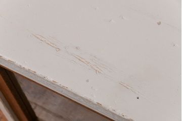 ラフジュ工房オリジナル　アンティークペイント脚付きローボード(テレビボード・TVボード)