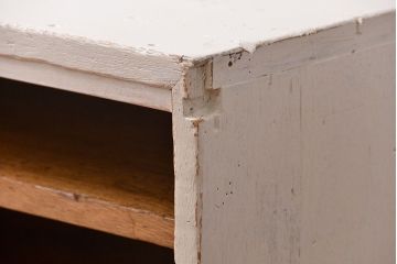 ラフジュ工房オリジナル　アンティークペイント脚付きローボード(テレビボード・TVボード)