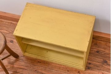 アンティーク家具　アンティークペイント　小さな飾り棚(収納棚)