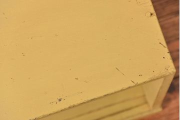 アンティーク家具　アンティークペイント　小さな飾り棚(収納棚)