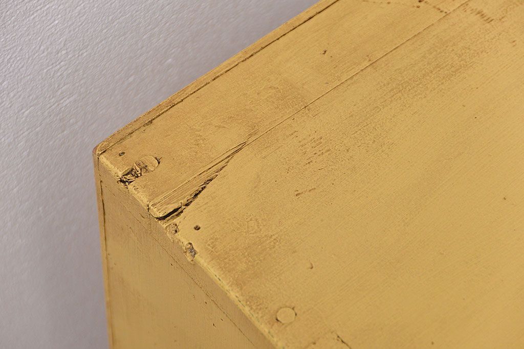 アンティーク家具　アンティークペイント　小さな飾り棚(収納棚)