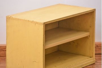 アンティーク家具　アンティークペイント　小さな飾り棚(収納棚)