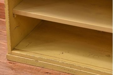 アンティーク家具　アンティークペイント　小さな飾り棚(収納棚)