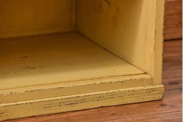 アンティーク家具　アンティークペイント　小さな飾り棚(収納棚)