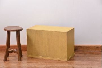 アンティーク家具　アンティークペイント　小さな飾り棚(収納棚)