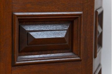 アンティーク家具　海外輸入品　大理石オクタゴン高級サイドテーブル(机、キャビネット)